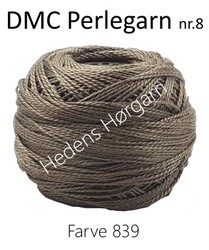 DMC Perlegarn nr. 8 farve 839